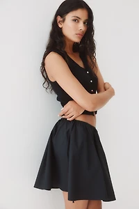 Button-Front Sweater Vest