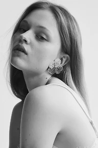 Boucles d'oreilles en forme de fleur