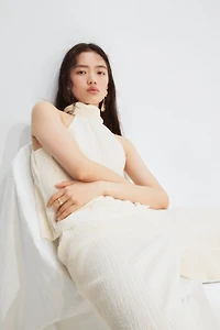 Textured Halterneck Top