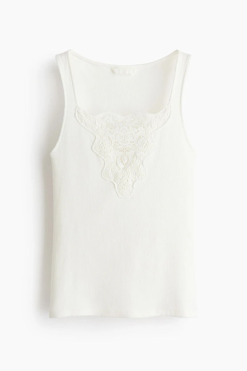Lace-Detail Top