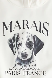 Oversized Hoodie with Motif