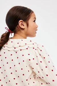 Patterned Cotton Blouse