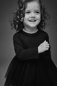 Dress with Tulle Skirt