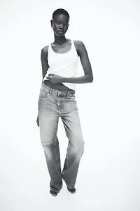 Débardeur en tricot côtelé