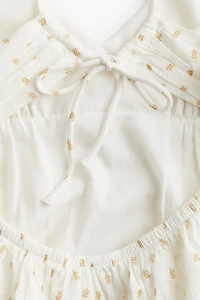 Open-back Crêpe Dress