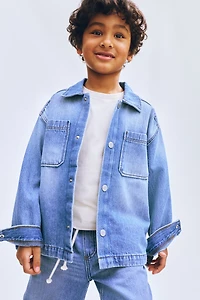 Surchemise grande taille en denim