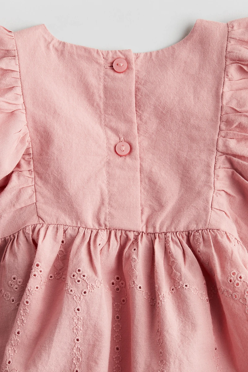 Blouse with Eyelet Embroidery