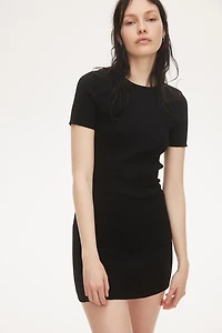 Rib-Knit Bodycon Dress