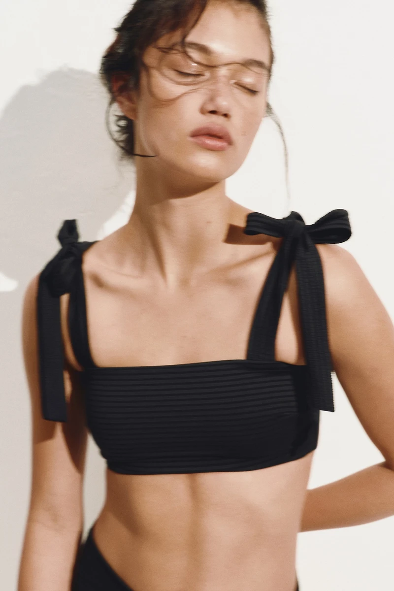 Padded Tie-Strap Bikini Top