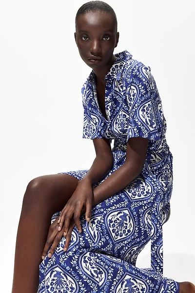 Tie-belt Shirt Dress