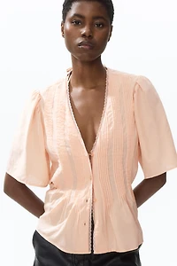 Blouse with Pintucks