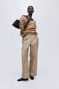 Pantalon large en sergé