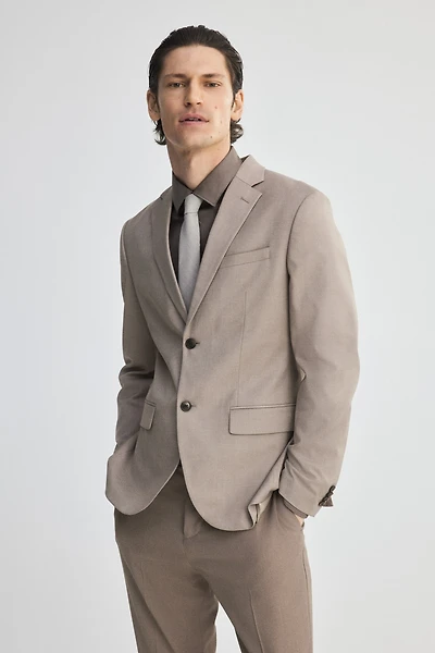 Regular-Fit Single-Breasted Jacket