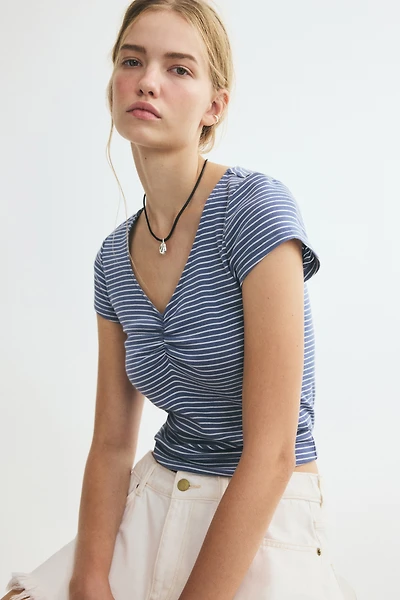 Ribbed V-Neck Top
