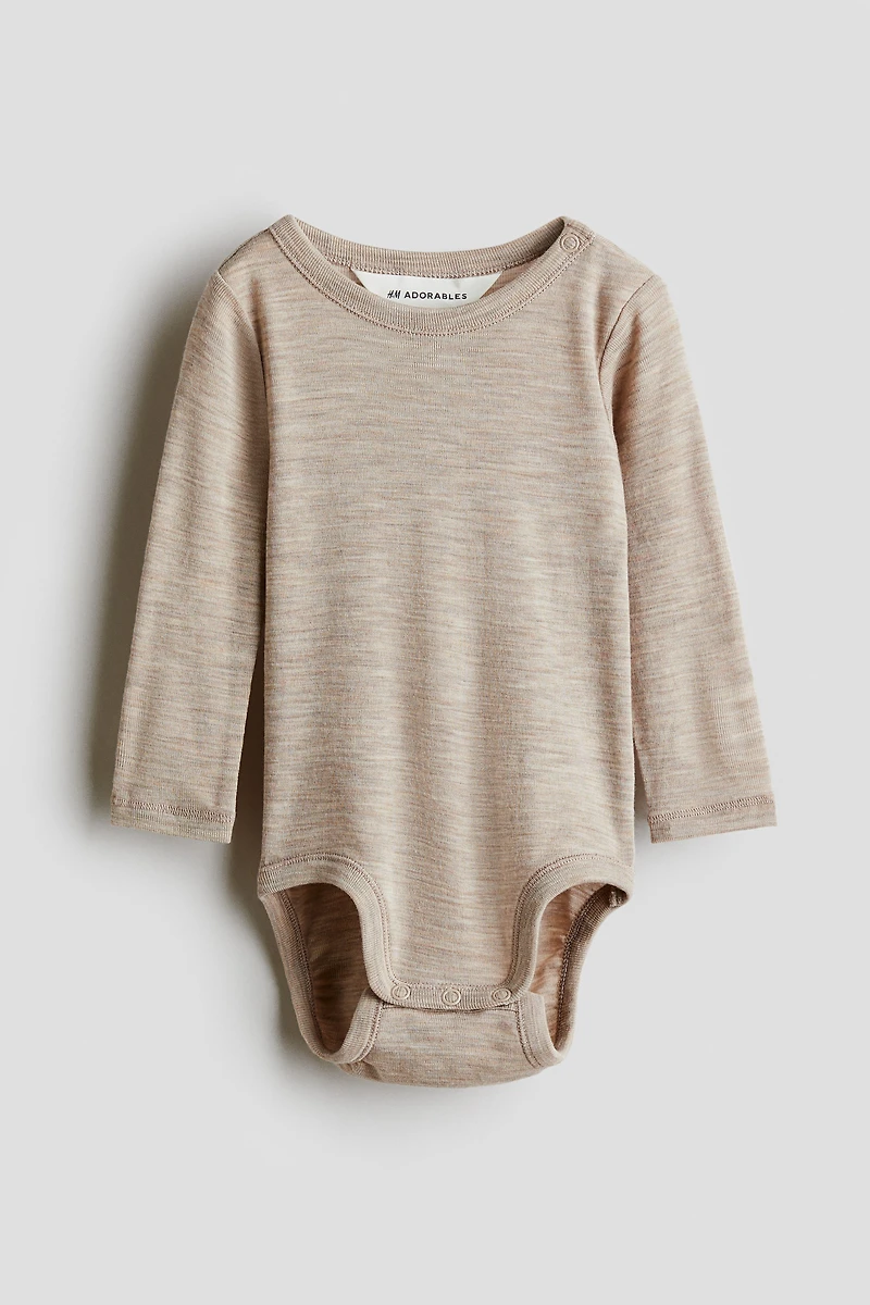 Merino Wool Jersey Bodysuit