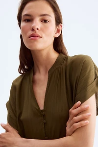 Crinkled Tunic Dress