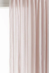 One-pack Long and Wide Linen-Blend Curtain Panel
