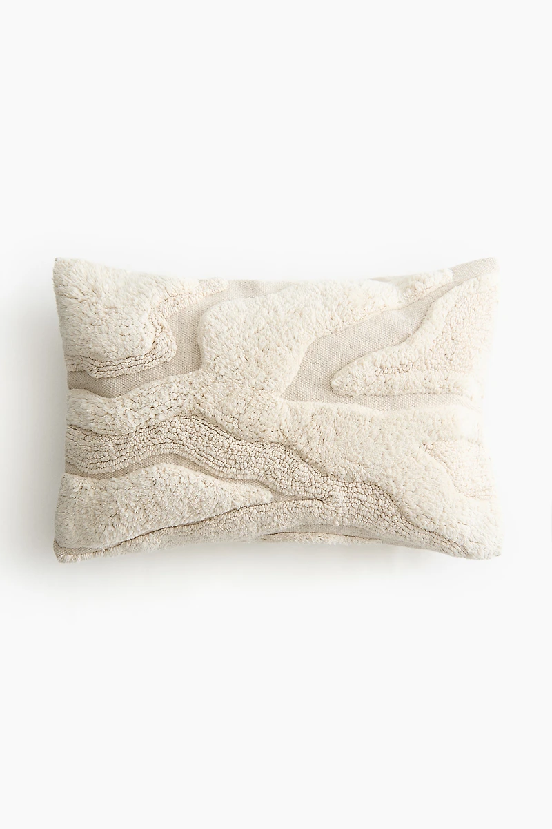 Textured-Cotton Cushion Cover