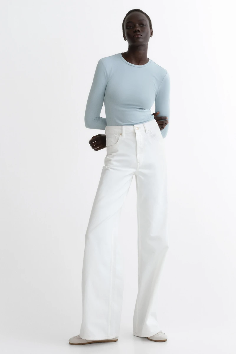 Long-sleeved Microfiber Top