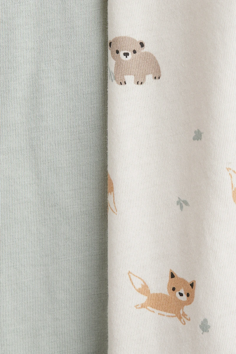 2-pack Cotton Pajama Jumpsuits