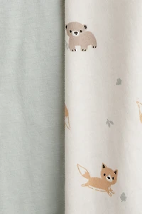 2-pack Cotton Pajama Jumpsuits