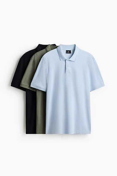 3-Pack Regular-Fit Polo Shirts