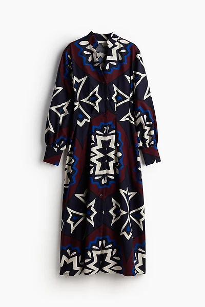 Robe chemisier avec taille marquée