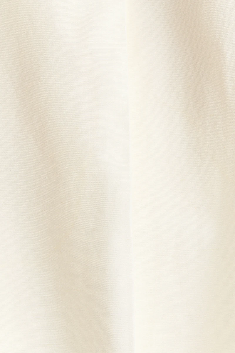 Ankle-Length Linen-Blend Pants