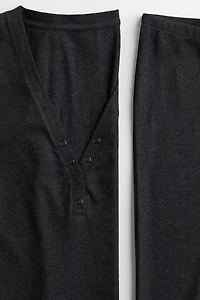 Ribbed Jersey Pajamas