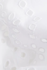 Blouse en coton avec broderie anglaise