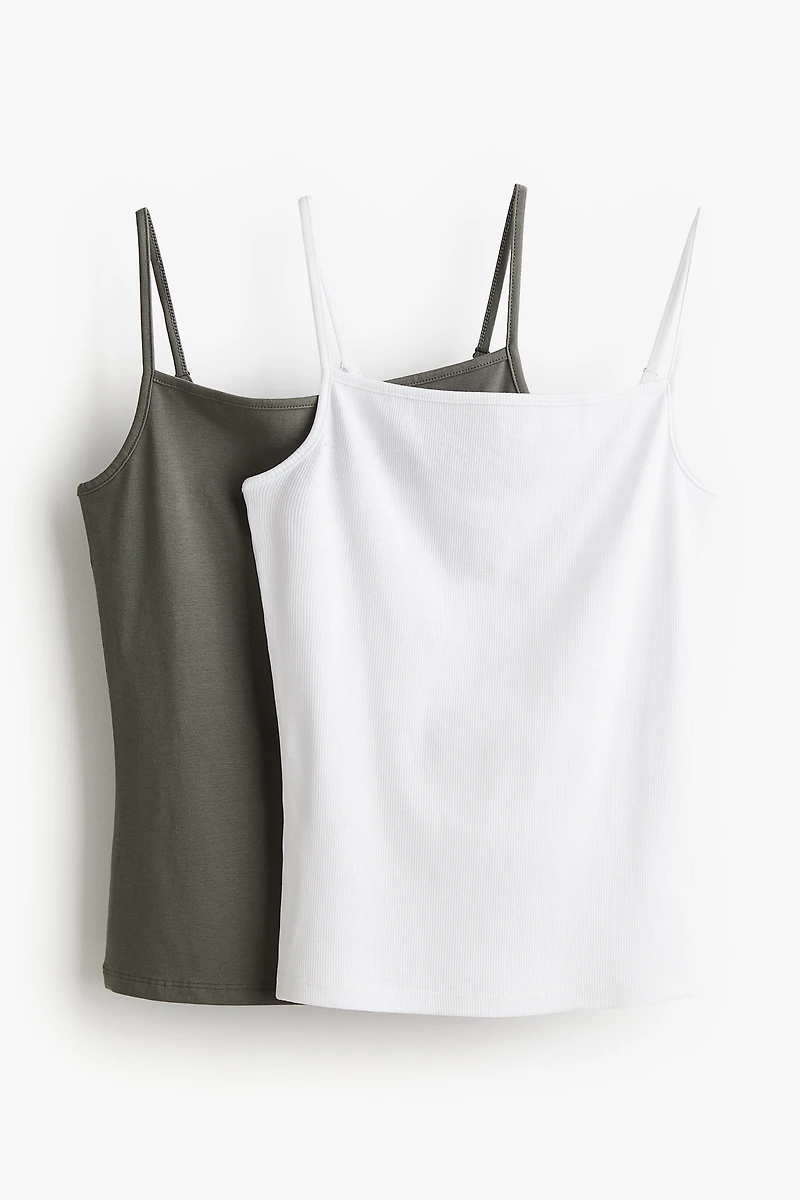 Lot de 2 hauts à bretelles fines