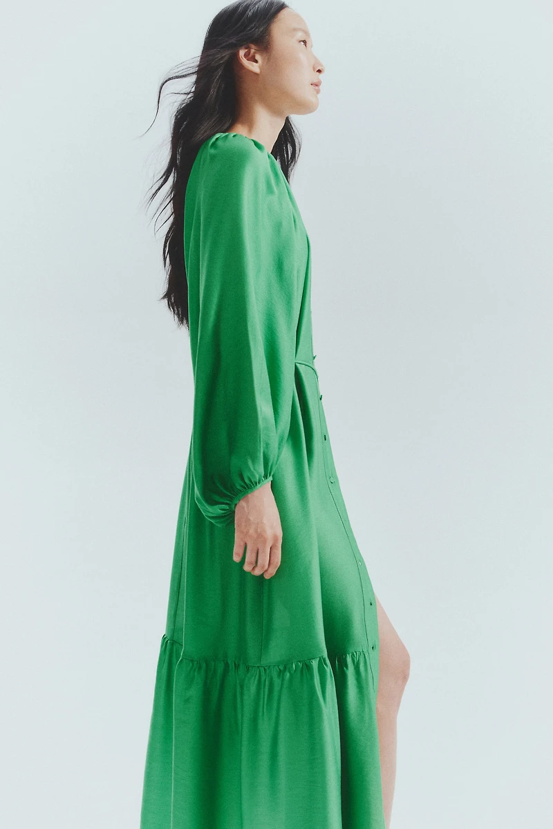 Oversized Tie-Belt Dress