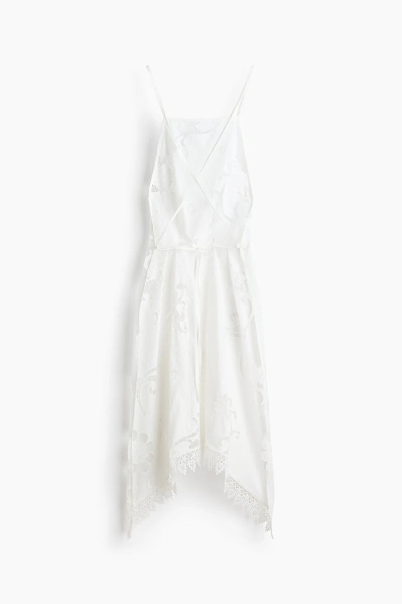 Cotton Dress with Eyelet Embroidery