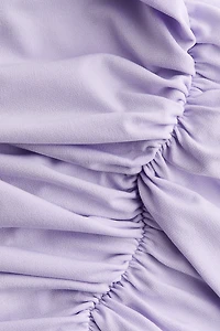 Draped-Panel Bandeau Dress