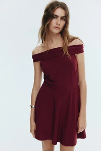 Flared Off-the-Shoulder Dress