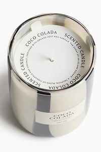 Bougie parfumée dans un pot en verre