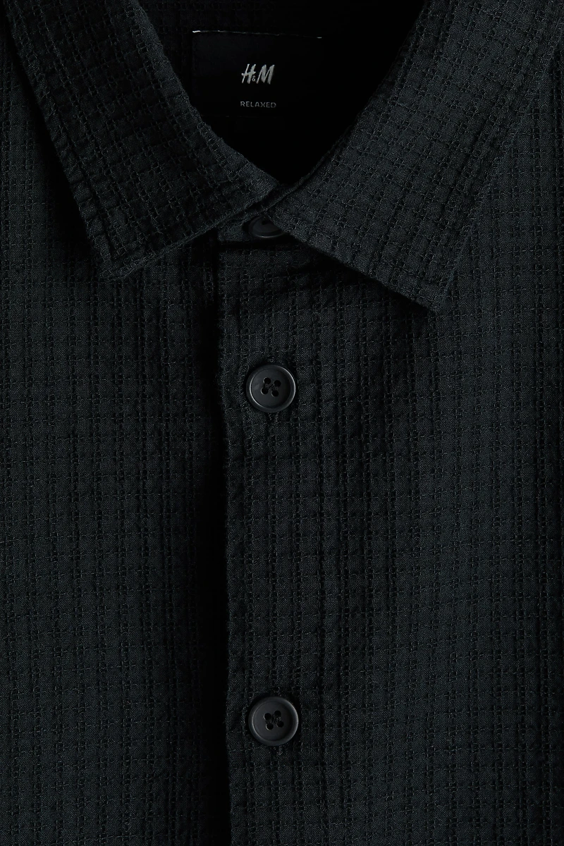 Chemise décontractée en lin mélangé
