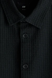 Chemise décontractée en lin mélangé