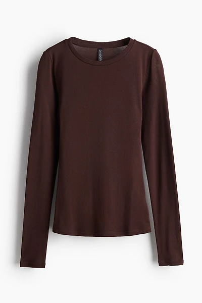 Long-sleeved Jersey Top