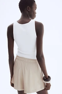 Twill Drawstring Shorts