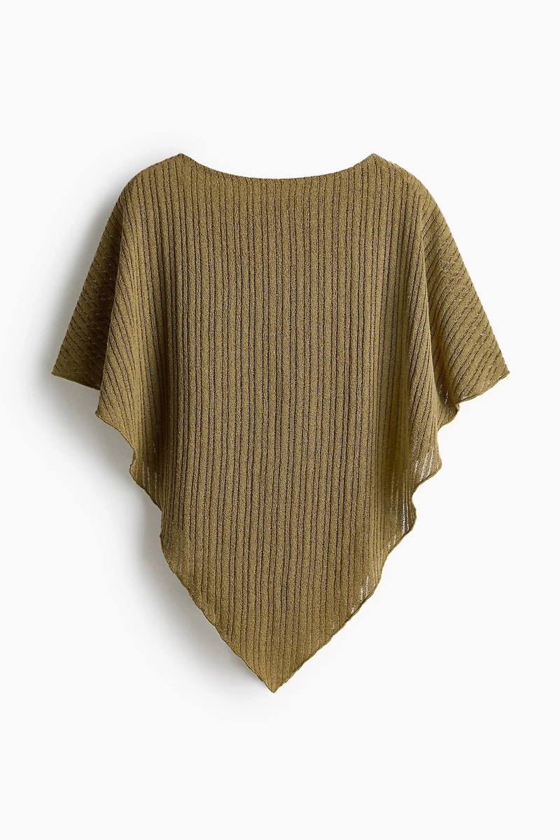 Rib-Knit Cape