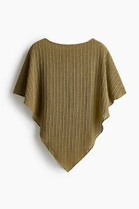 Rib-Knit Cape