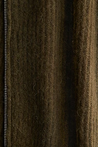 Gilet à fermeture éclair en laine mélangée