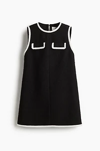 Robe trapèze en bouclé