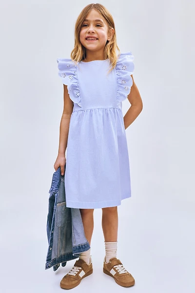 Robe à volants en coton