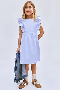 Robe à volants en coton