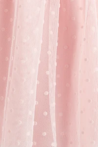 Robe en coton avec jupe tulle