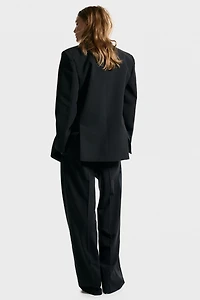 Double-Breasted Tuxedo Blazer