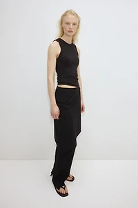 Cooling Slim-Fit Ribbed Shelf-Bra Tank Top