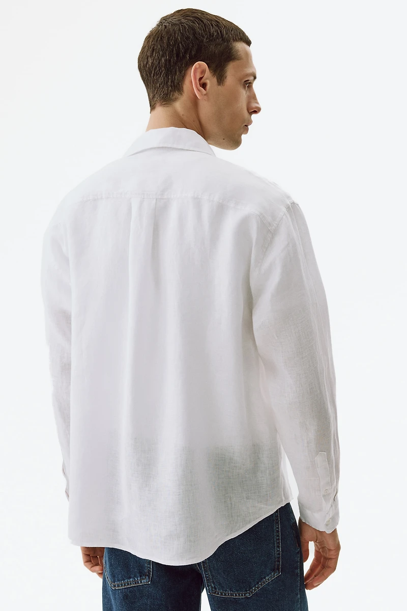 Chemise décontractée en lin